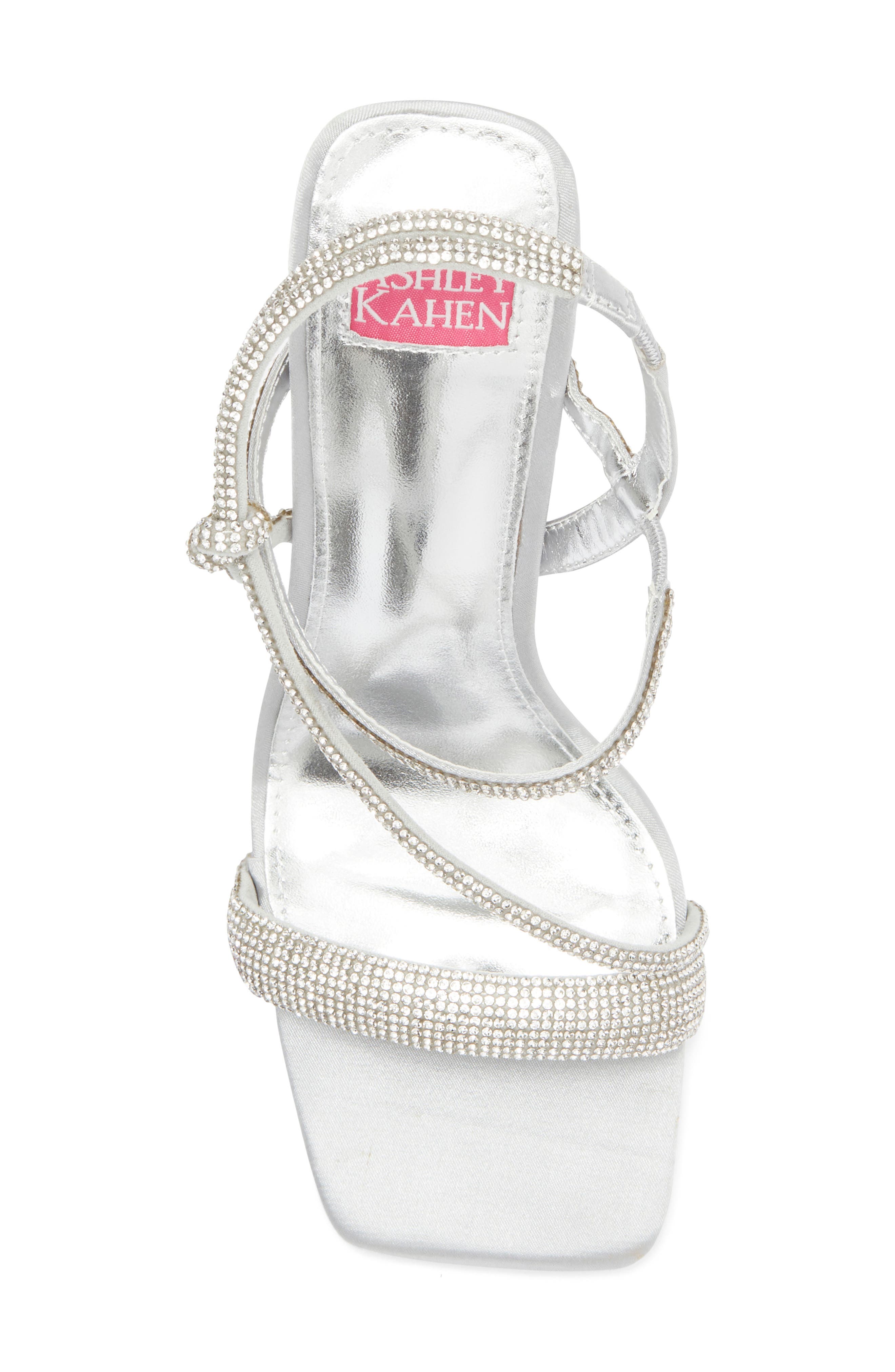 ASHLEY KAHEN Goddess Block Heel Sandal, Alternate, color, Silver