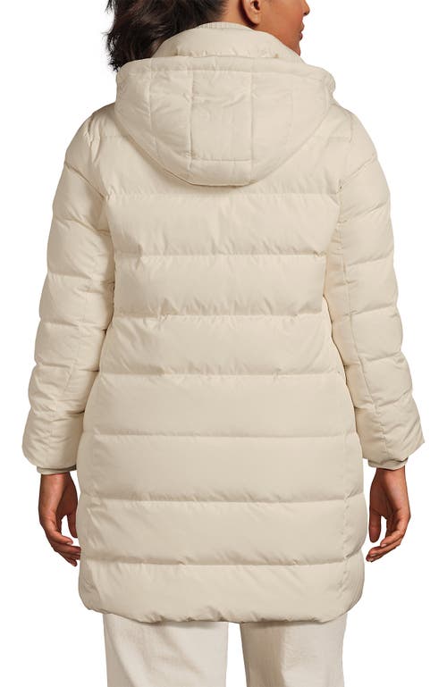 Lands' End Max 600 Down Puffer Coat In Neutral