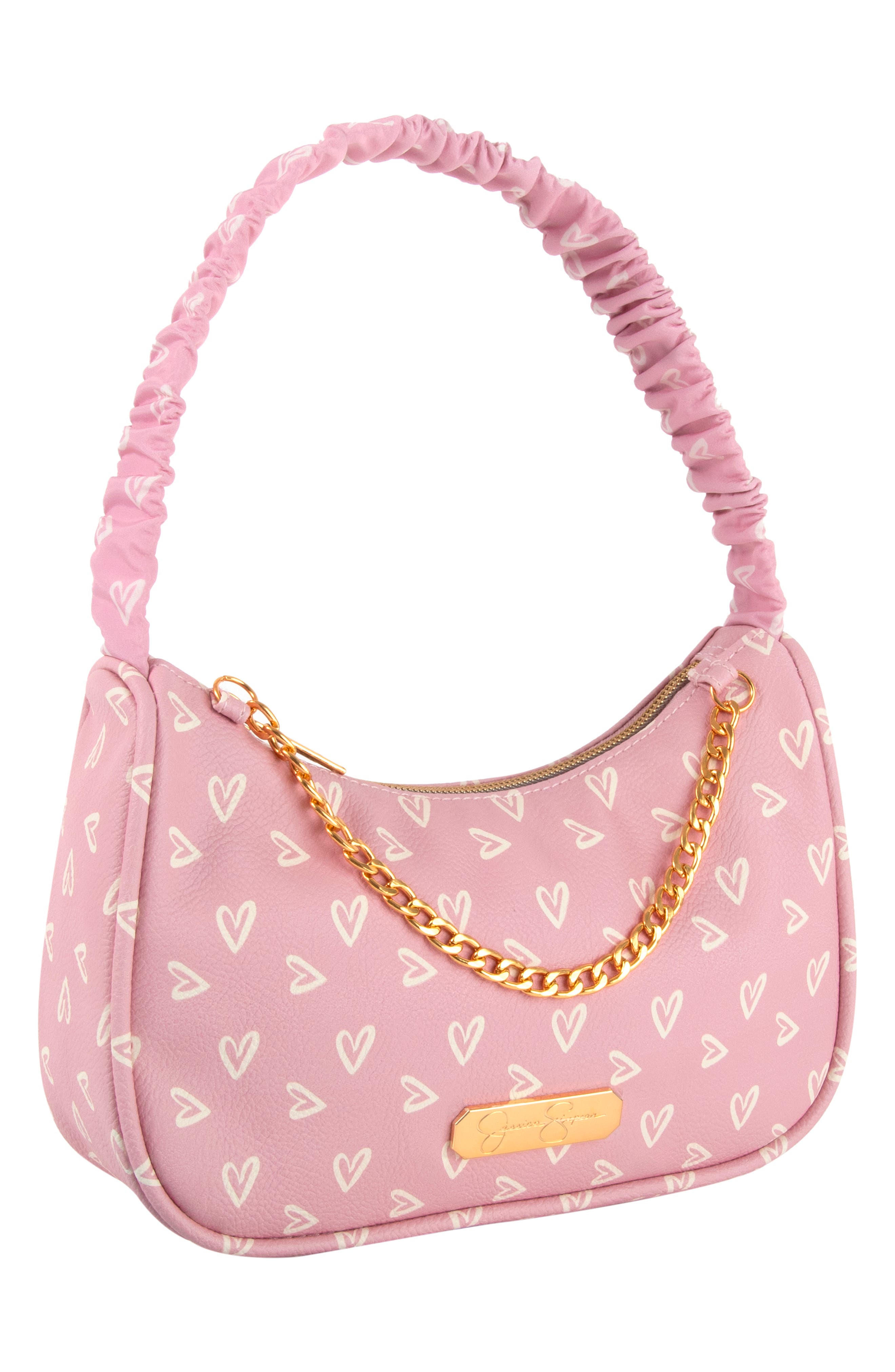 Jessica Simpson Kids' Heart Print Shoulder Bag, Alternate, color, 