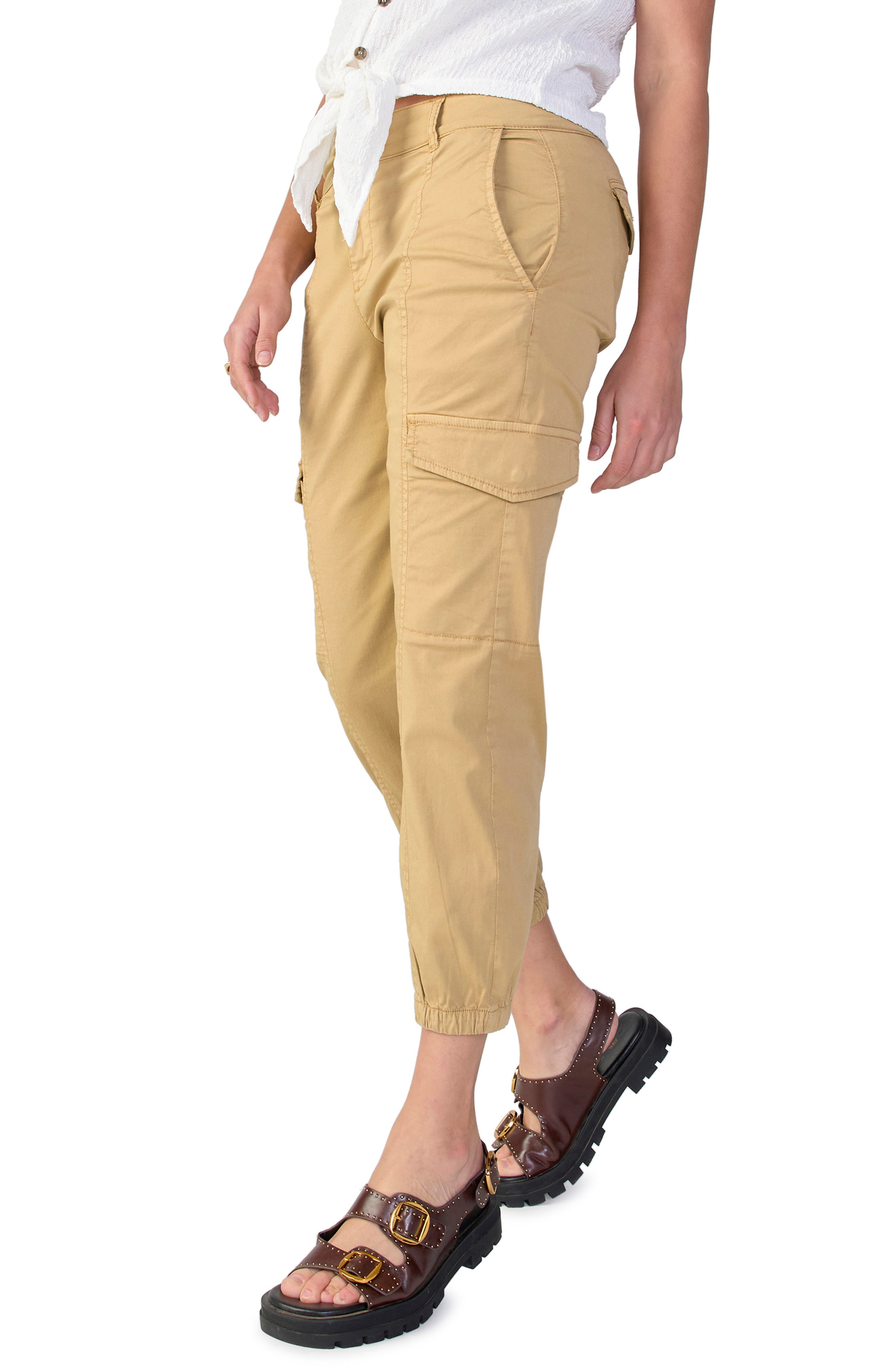 Rebel Crop Stretch Cotton Cargo Pants - image 4