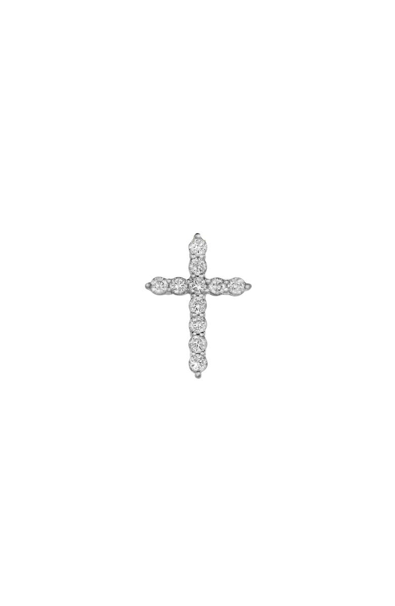 LuvMyJewelry Divine 10K Gold Cross Diamond Pendant - 0.25 Ctw, Main, color, 10K Rose Gold