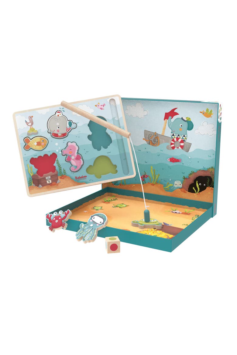 Wilma Whale Loves the Sea Fishing Game Puzzle, Main, color, Blue