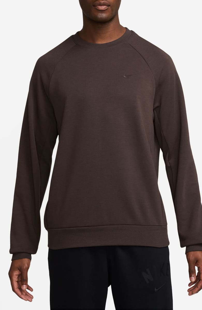 Nike Primary Dri-FIT Sweatshirt, Main, color, 237 Baroque Brown/Baroque Brown