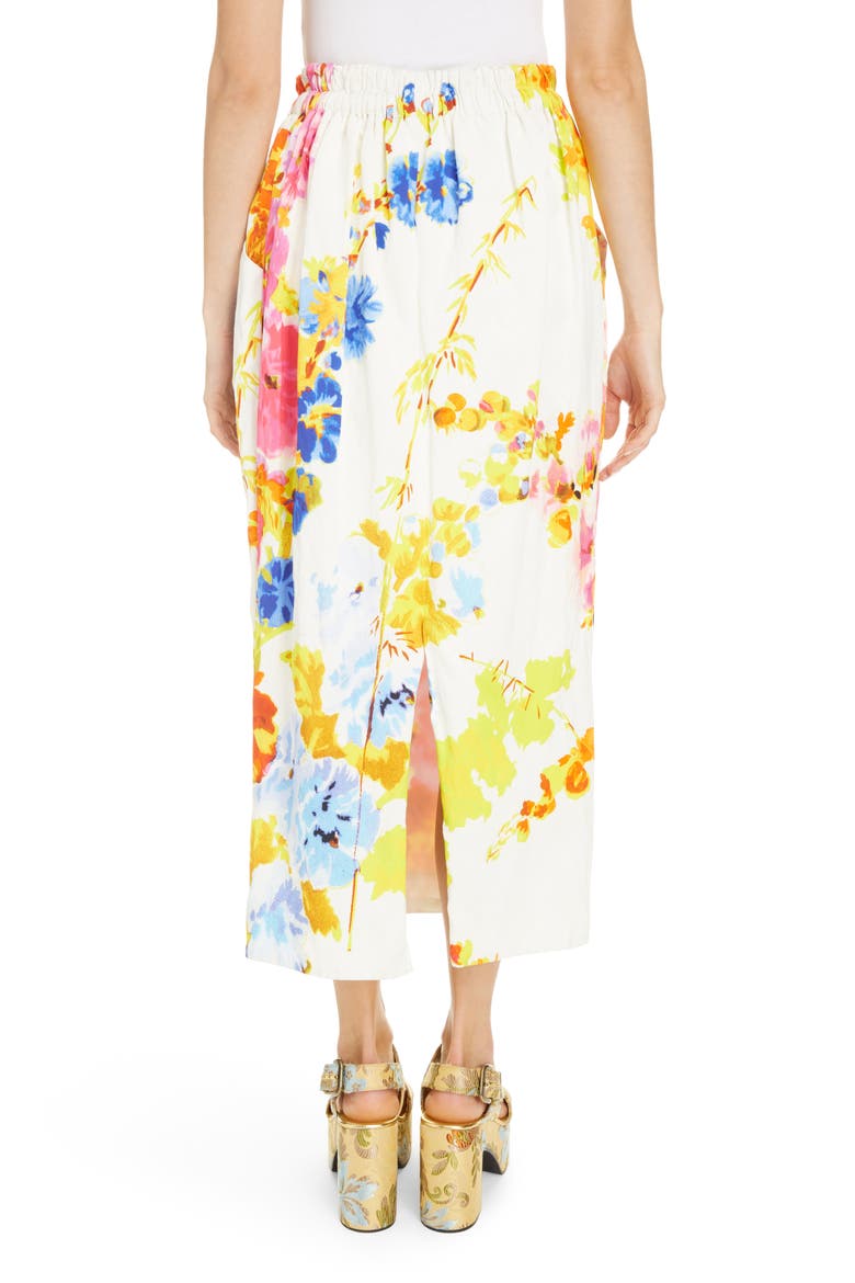 Sofya Floral Skirt, Alternate, color, ECRU
