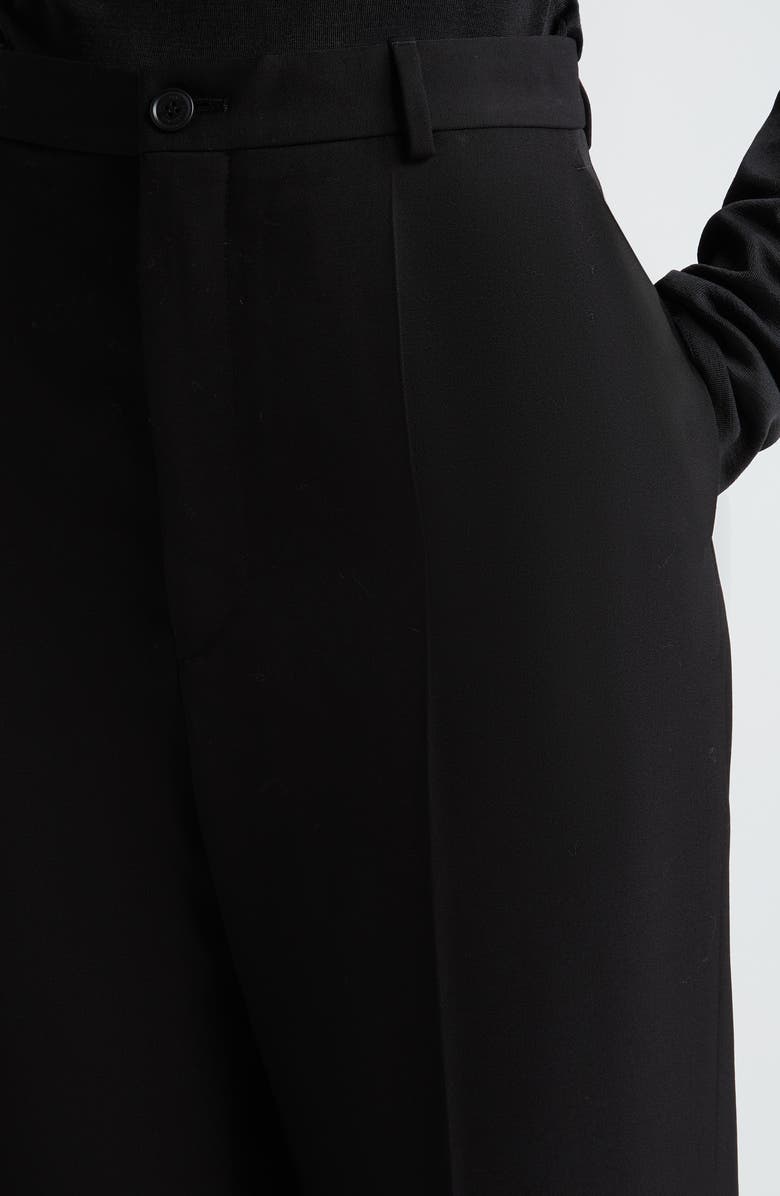 Balenciaga Regular Fit Wool Barathea Pants, Alternate, color,