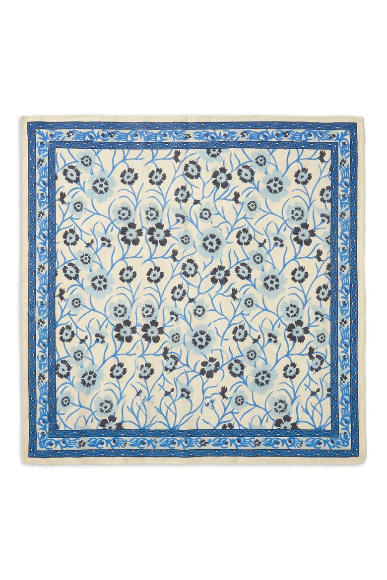 Floral Print Bandana, Main, color, IVORY
