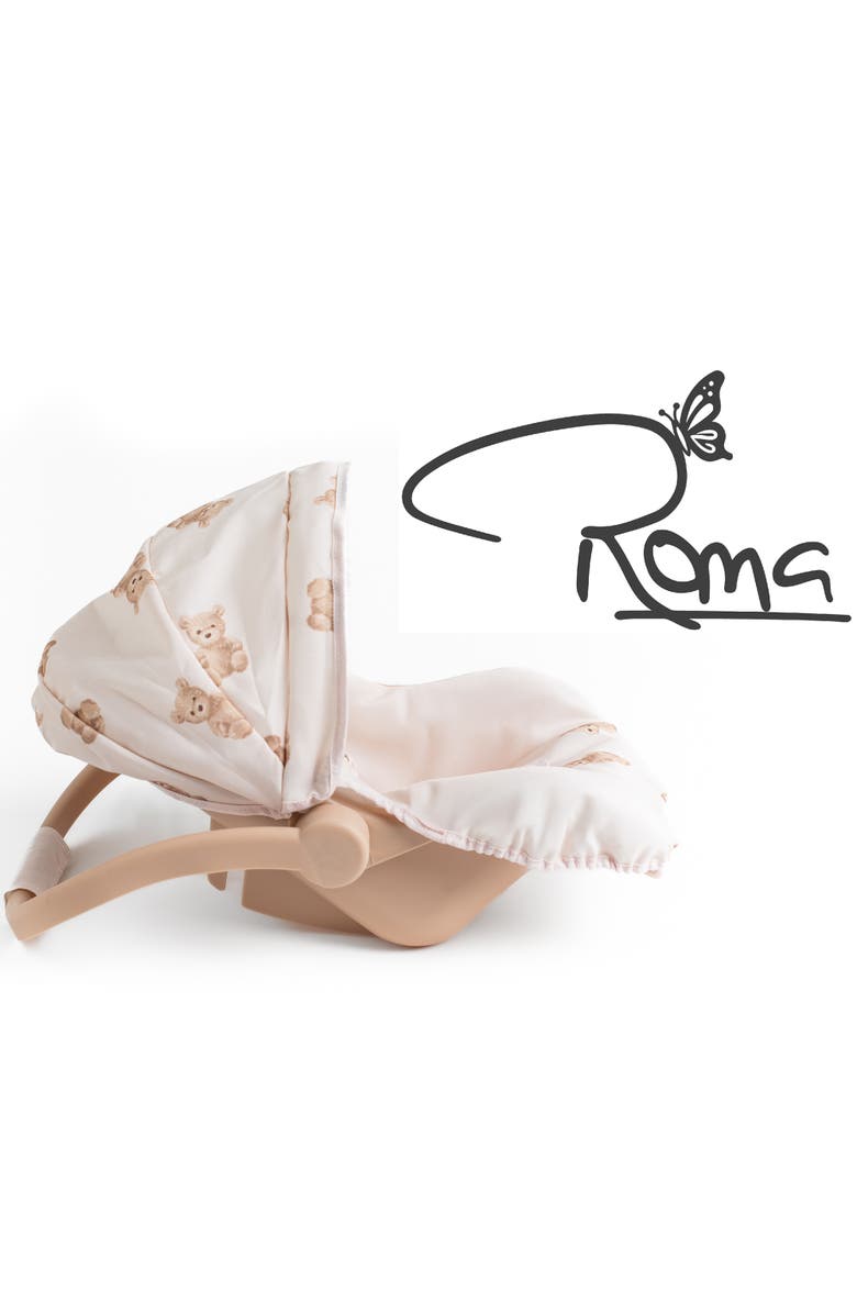 Roma Prams Teddy Doll Car Seat, Adjustable Roleplay Toy, Dolls Up To 16.5 Foot, Alternate, color, Beige
