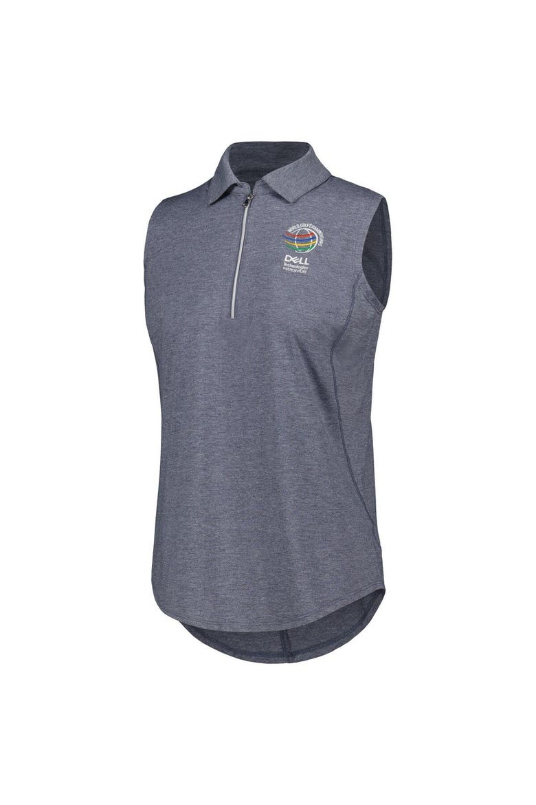 Women's Ahead Navy WGC-Dell Technologies Match Play Casitas Streak Tri-Blend Sleeveless Polo, Alternate, color, Navy