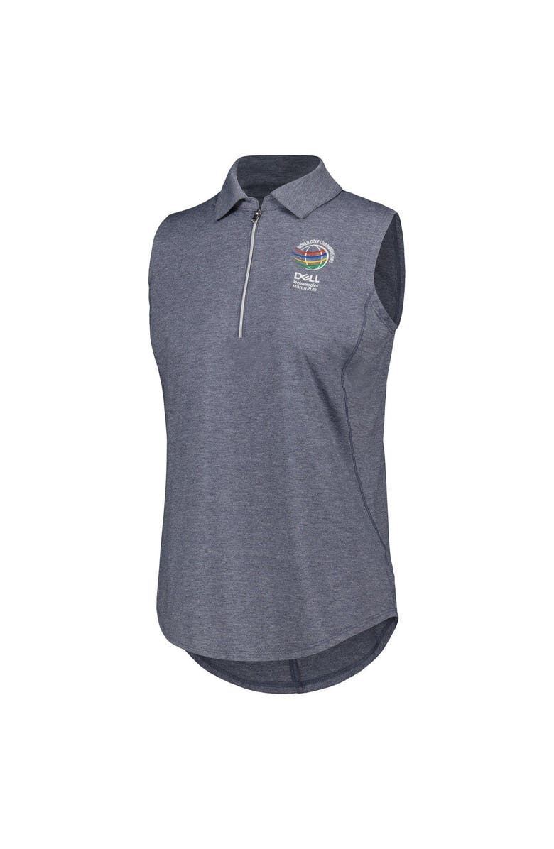 AHEAD Women's Ahead Navy WGC-Dell Technologies Match Play Casitas Streak Tri-Blend Sleeveless Polo, Alternate, color, Navy