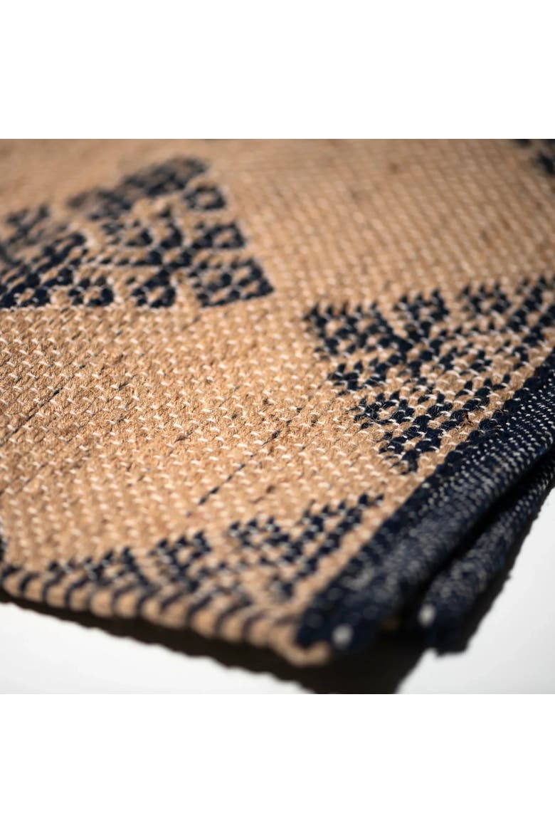 Tile Patterned Jute Mat, Alternate, color, Mykonos