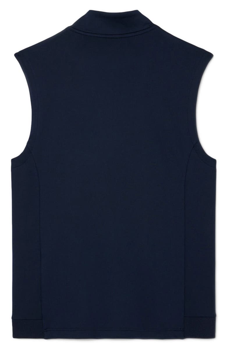 Lacoste Sleeveless Quarter Zip Pullover, Alternate, color, Navy Blue