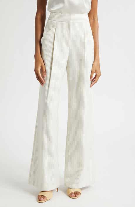 Veronica Beard Rimini Wide Leg Pinstripe Pants