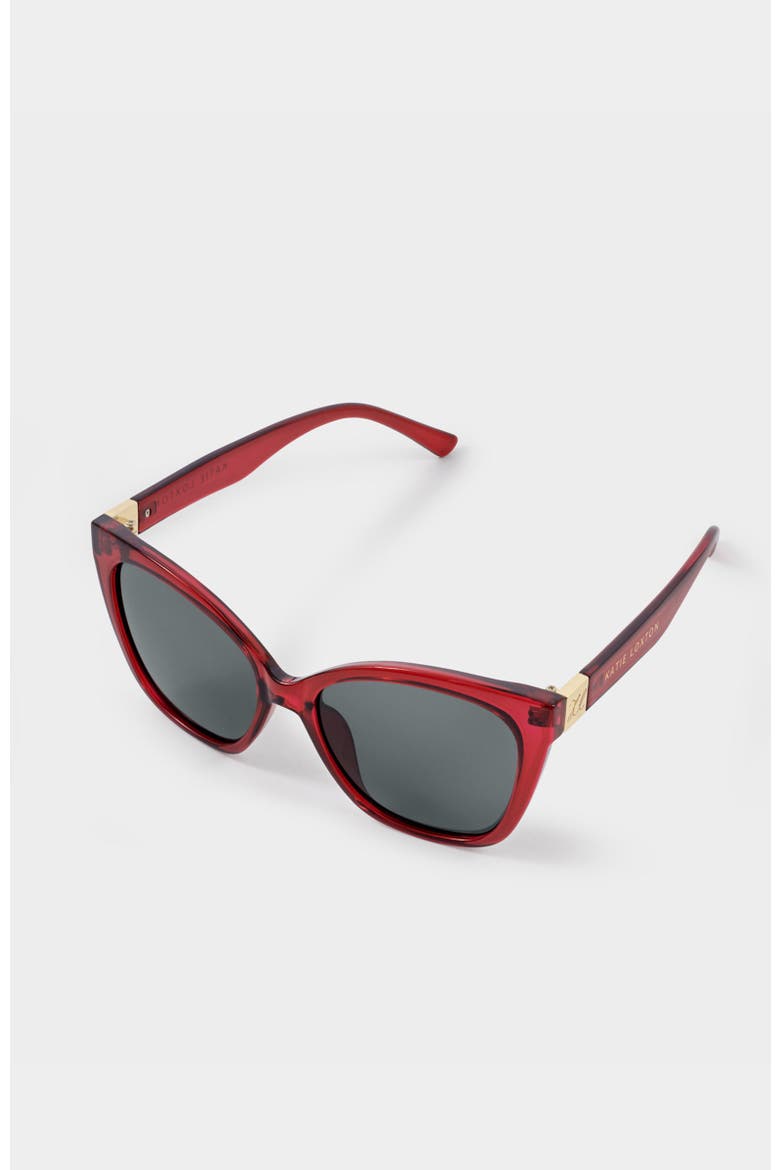 Mykonos Sunglasses, Alternate, color, Transparent Dark Cherry