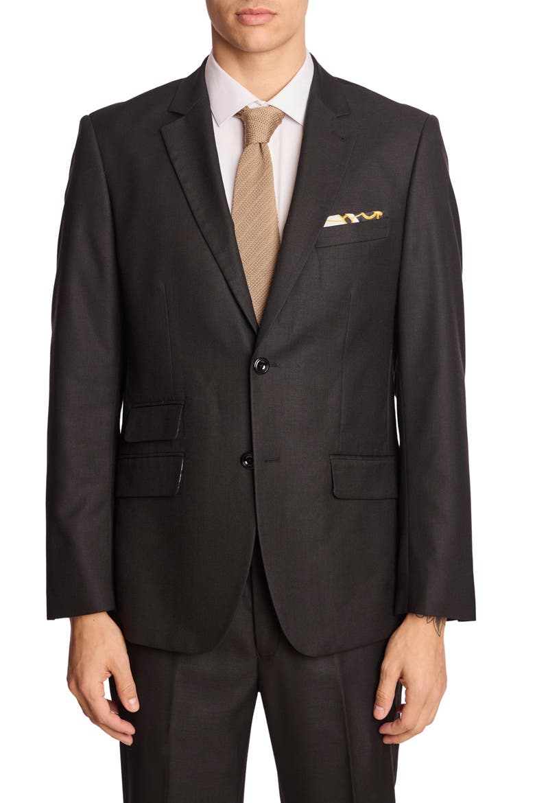 Dover Modern Fit Sport Coat, Main, color, SOFT BLACK SHARK
