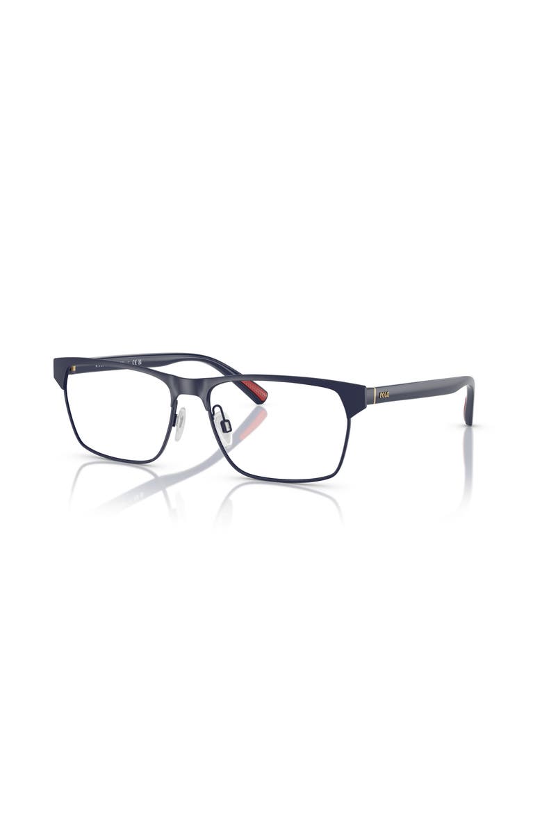 55mm Rectangle optical glasses, Main, color, Blue