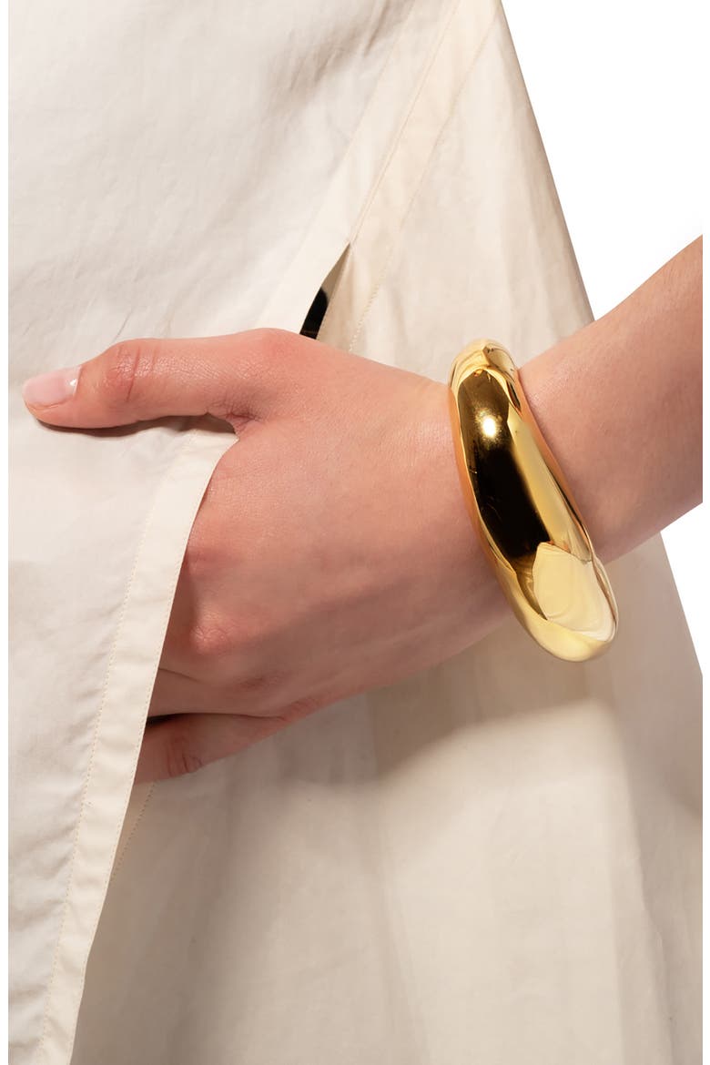 Molten Hinge Cuff Bracelet, Alternate, color, GOLD