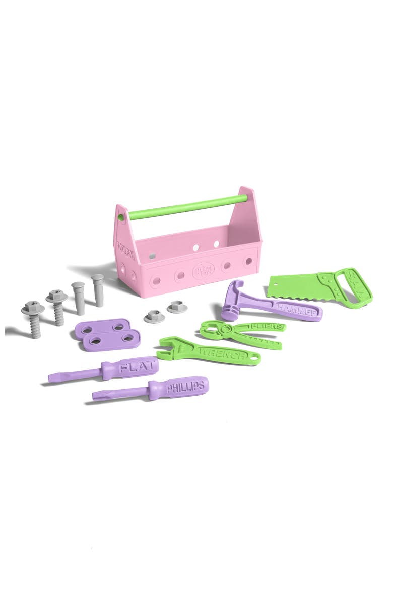 15-Piece Plastic Tool Set, Alternate, color, PINK