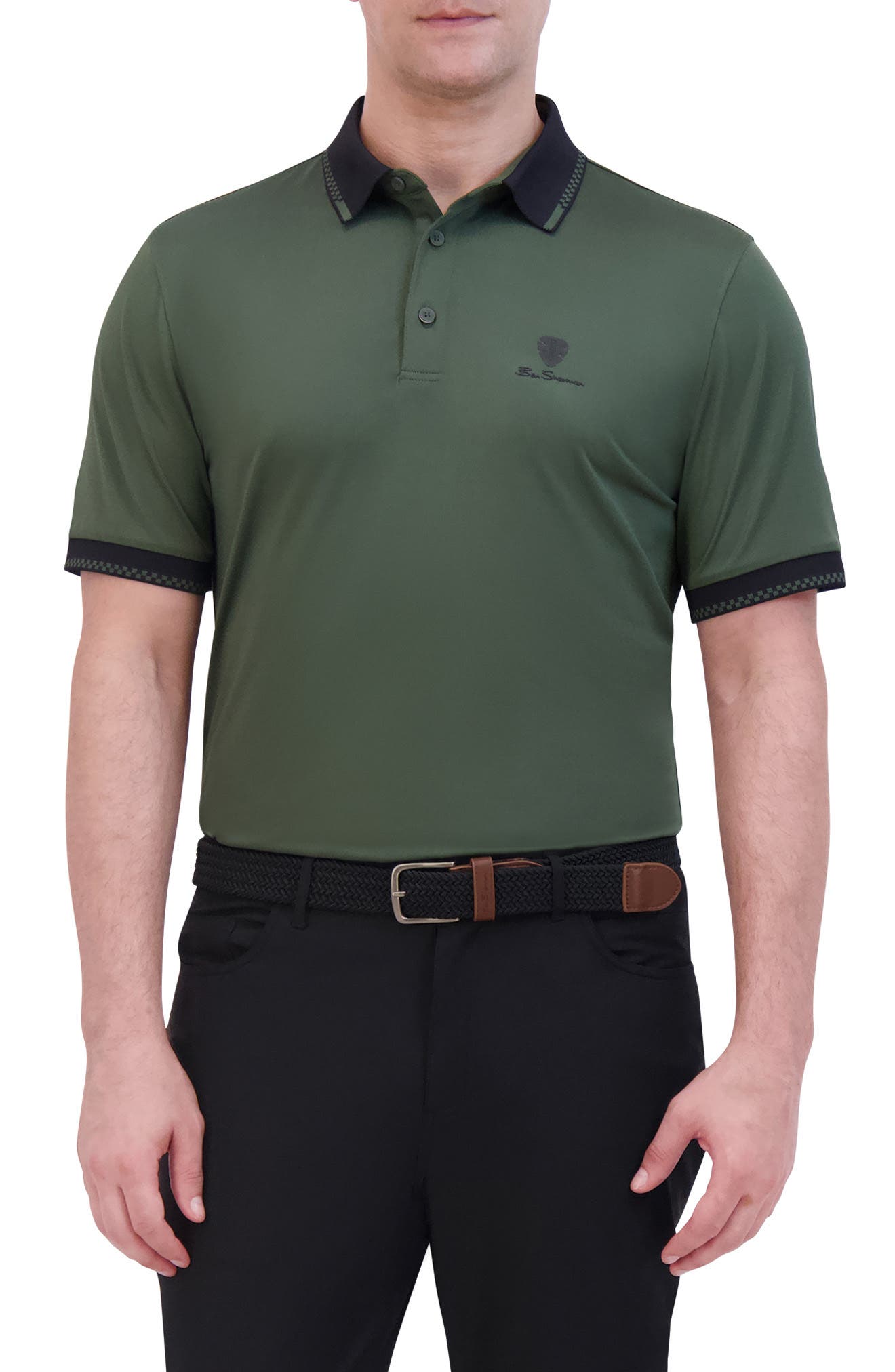 Checker Rib Air Pique Golf Polo - image 5