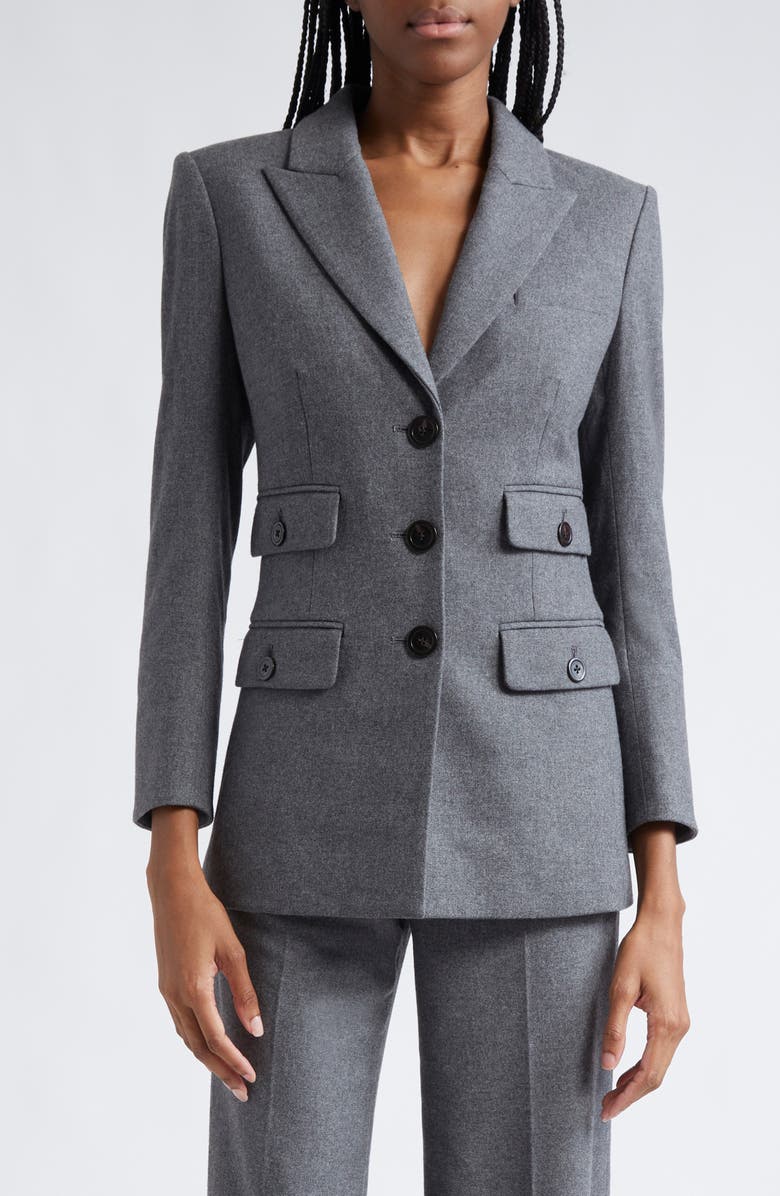 Veronica Beard Nalani Dickey Jacket, Main, color, Heather Grey