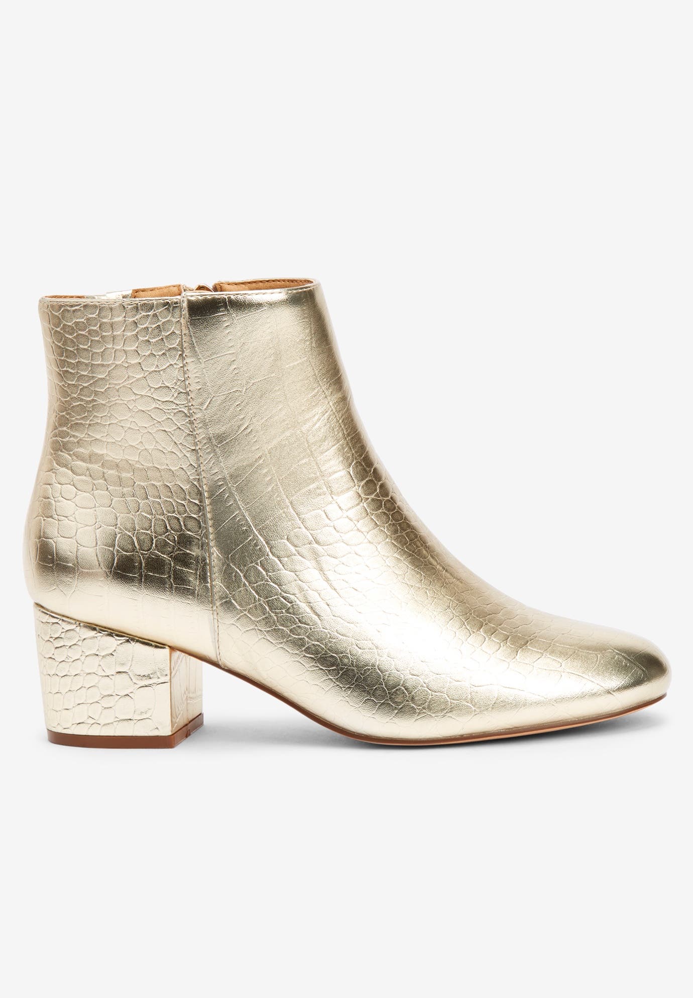 Comfortview The Sidney Bootie, Alternate, color, Black Patent