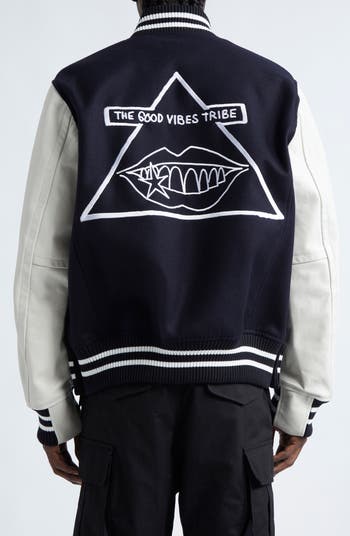 Sacai Mark Gonzales Varsity Bomber Jacket | Nordstrom Sacai Mark Gonzales Varsity Bomber Jacket | Nordstrom
