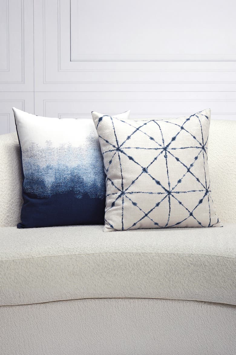 Trilogy Indigo Indoor & Outdoor Woven Accent Pillow, Alternate, color, Indigo