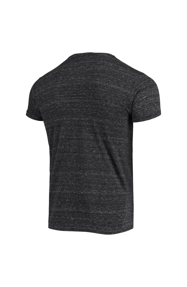 Retro Brand Men's Original Retro Brand Black Oklahoma State Cowboys Batter Slub Vintage Tri-Blend T-Shirt, Alternate, color, Heather Black