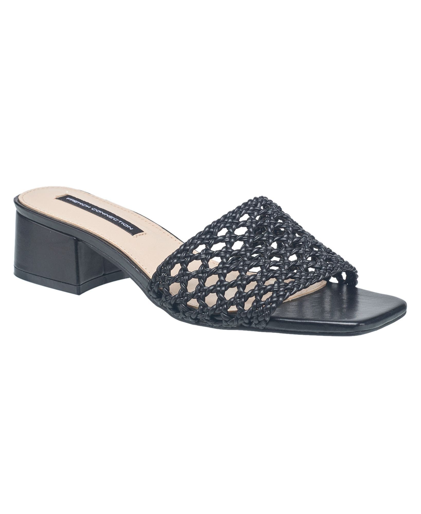 Waves Woven Mule, Main, color, Black