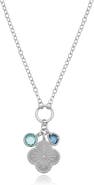 The Lovery Fine Jewelry Clover Blue Charm Necklace