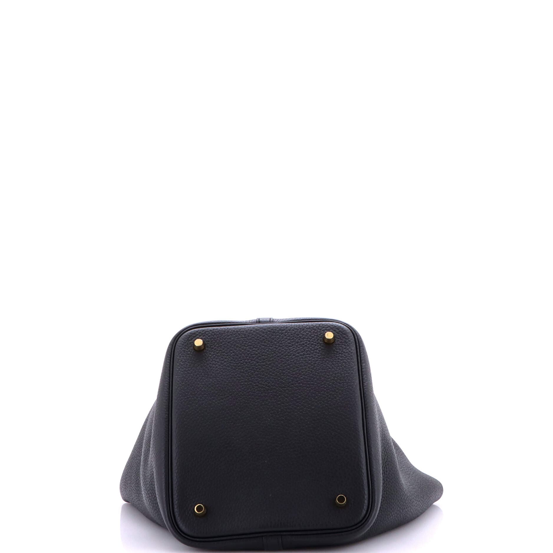 Pre-Owned Hermes Picotin Lock Bag Clemence MM, Alternate, color, Noir