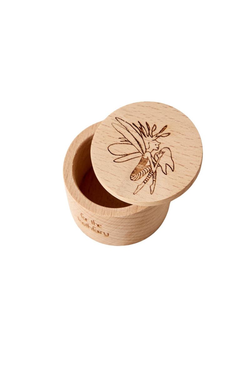 kanju Interiors Etched Wooden Tooth Fairy Pot, Main, color, Natural