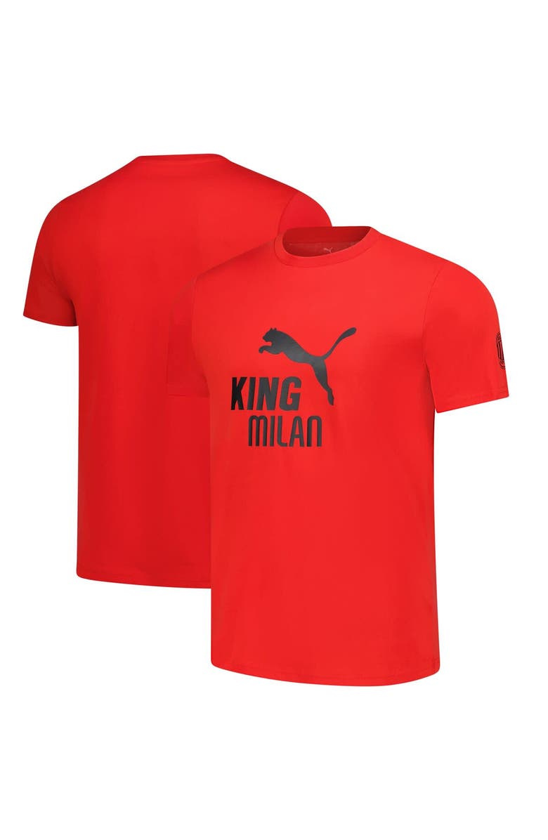PUMA Men's Puma Red AC Milan 2025/26 King Logo T-Shirt, Main, color, Red