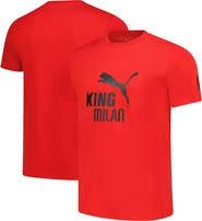 PUMA Men's Puma Red AC Milan 2025/26 King Logo T-Shirt