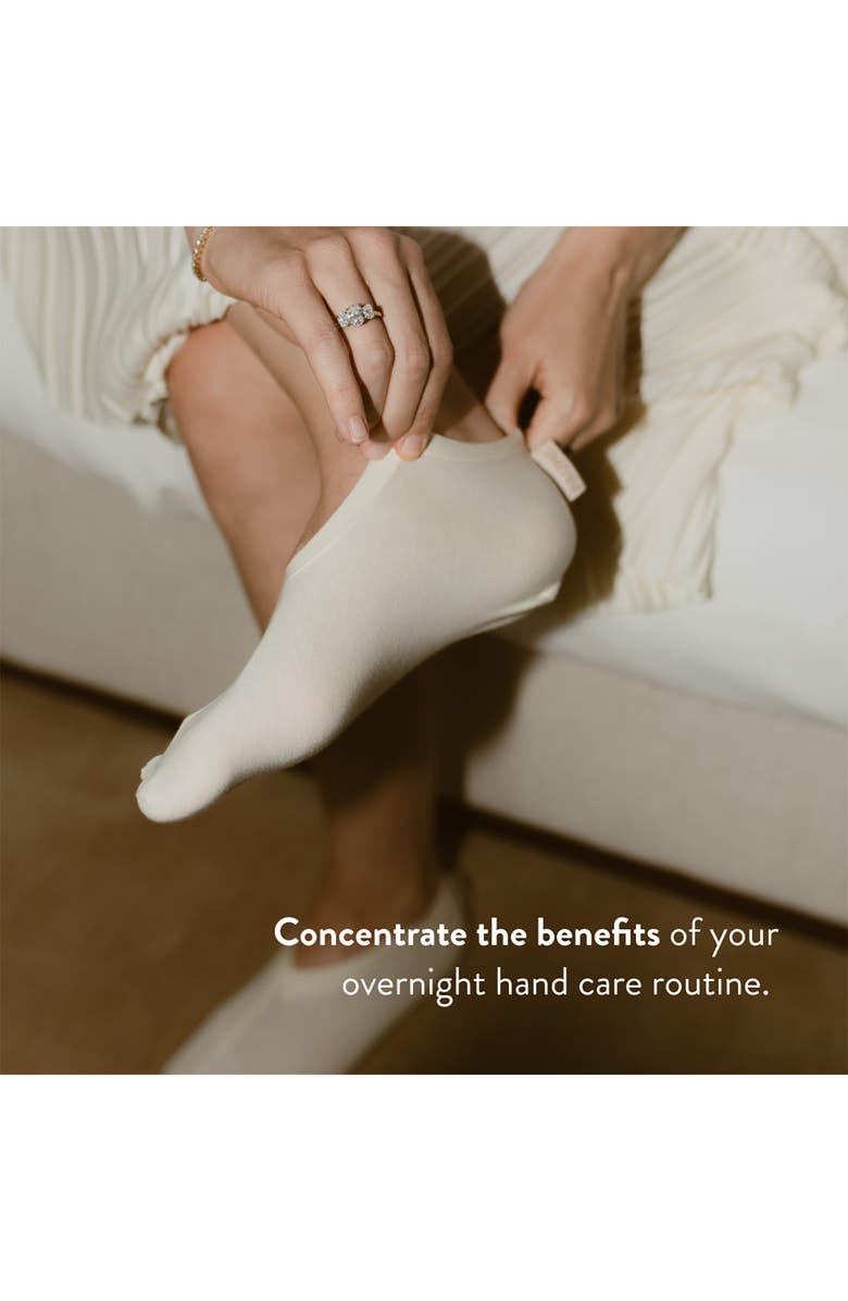 PAUME Organic Cotton Overnight Socks, Alternate, color, Beige