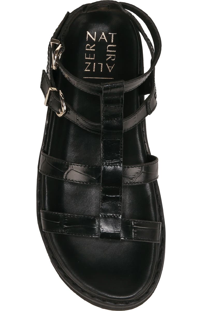 27 EDIT Naturalizer Lexie Ankle Strap Platform Sandal, Alternate, color, Black