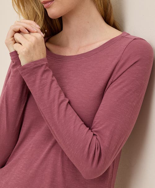 PACT PACT ORGANIC COTTON FEATHERWEIGHT SLUB LONG SLEEVE TEE 