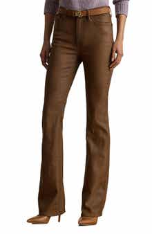 Lauren Ralph Lauren Coated High Waist Bootcut Jeans