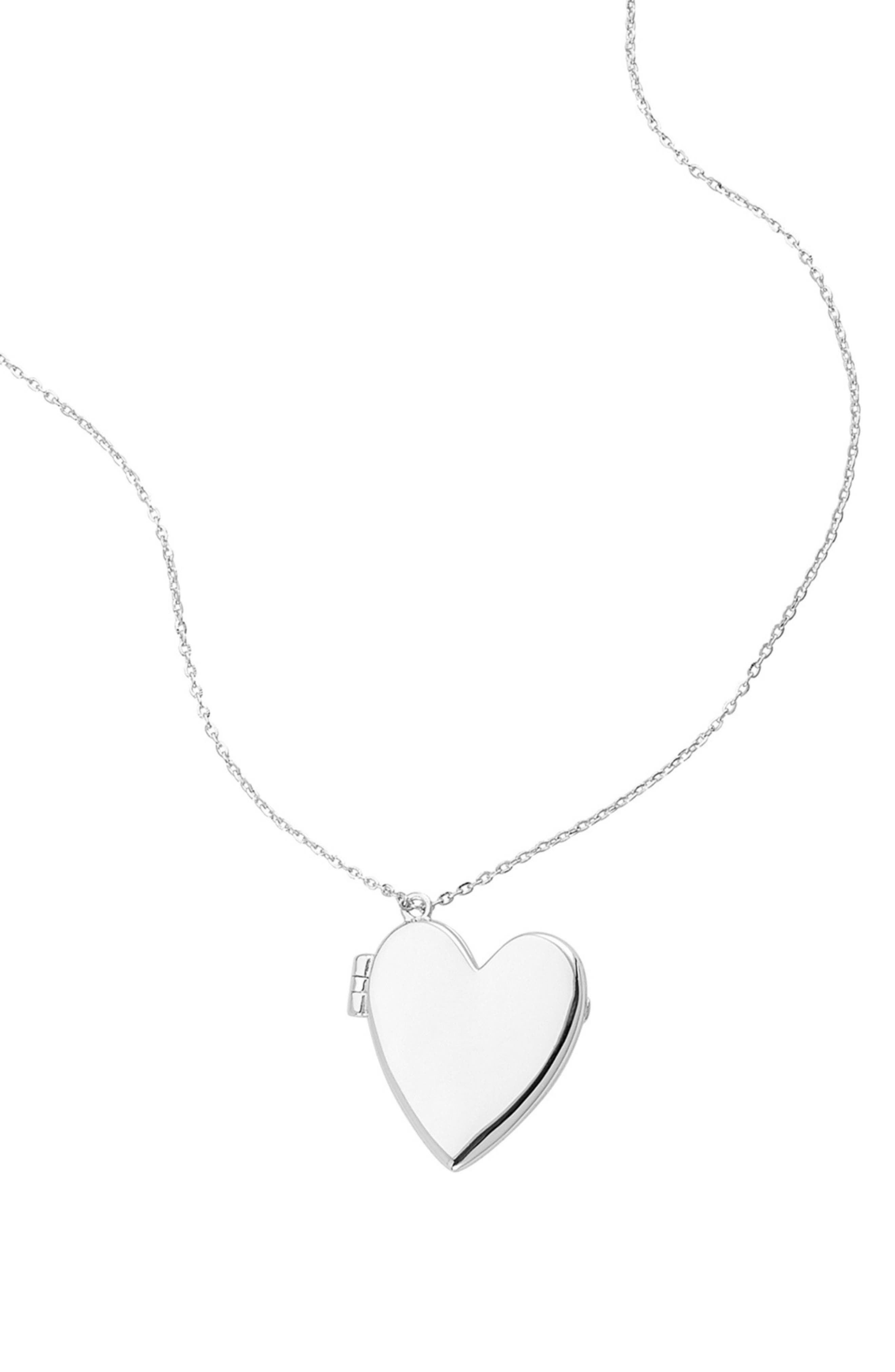 Heart Locket Pendant Necklace