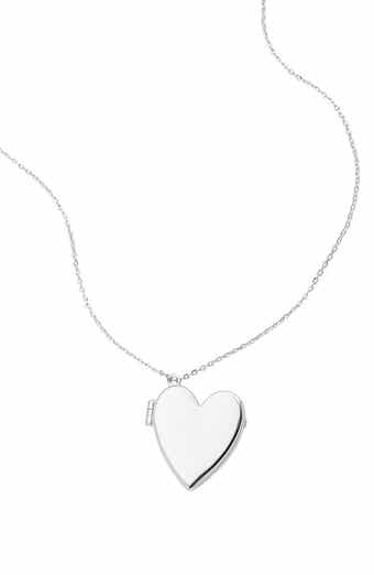Heart Locket Pendant Necklace