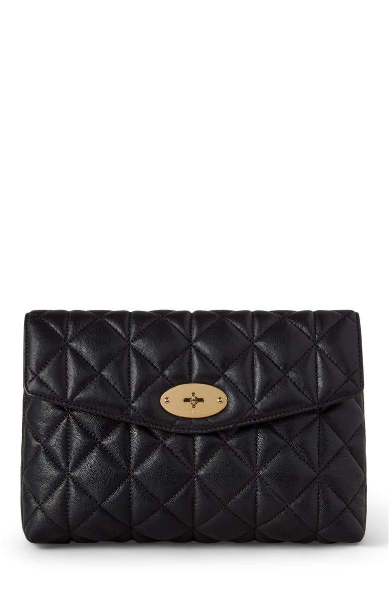 Mulberry Large Darley Cosmetic Pouch, Main, color, Black