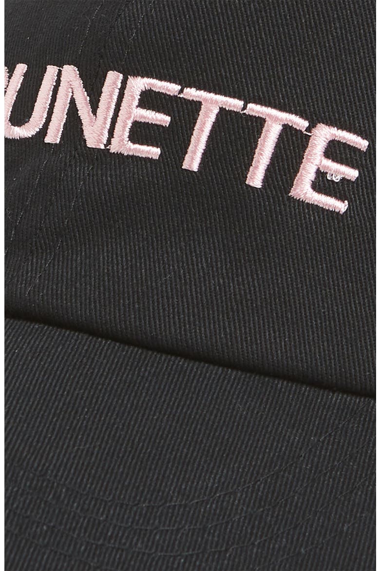 Embroidered Cap, Alternate, color, BLACK/BRUNETTE