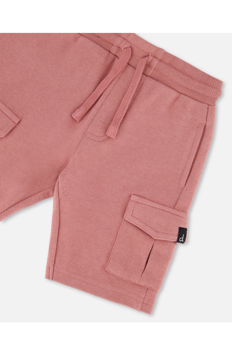 Deux par Deux Boy's French Terry Short Dark Old Rose, Alternate, color, 