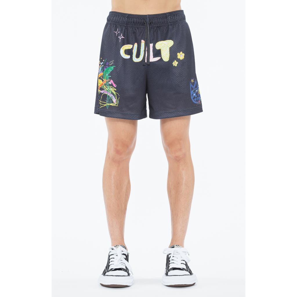 Cult Of Individuality Graffiti Mesh Shorts In Graffiti