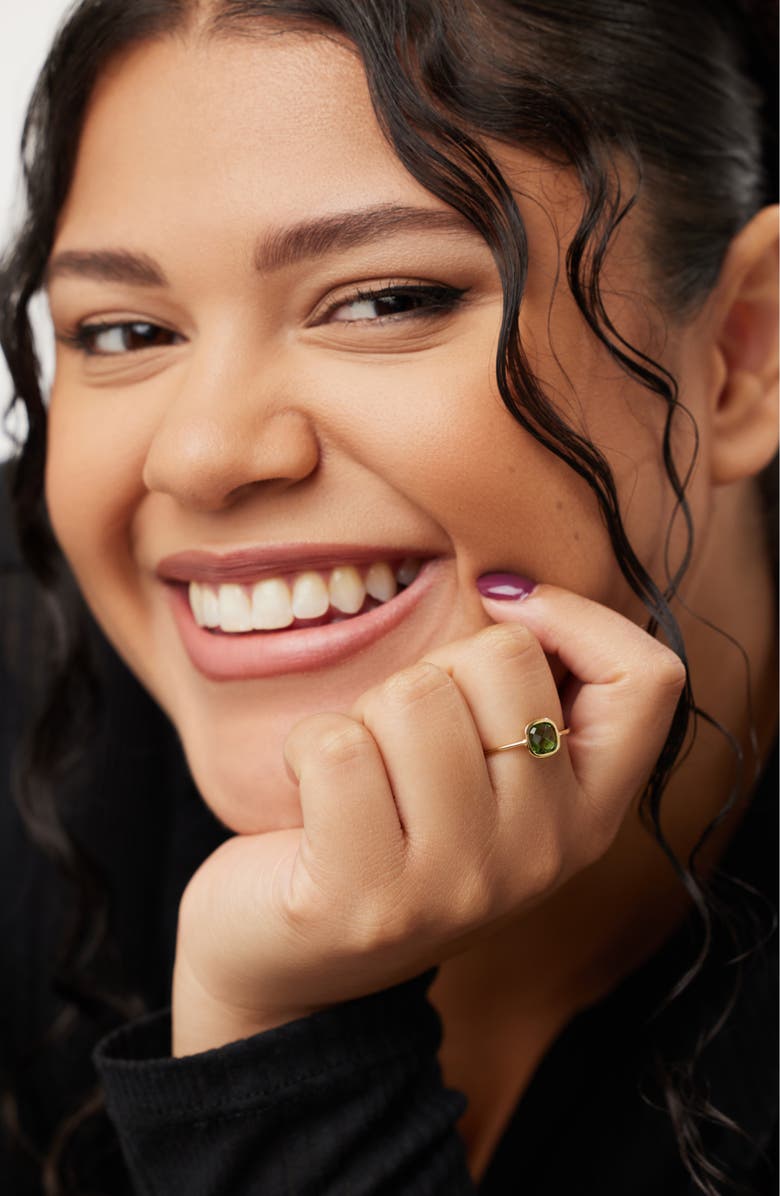 Ana Luisa Stone Ring - Mae Ring Green, Alternate, color, Green