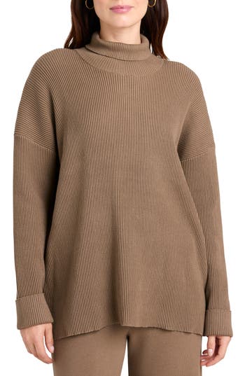 Splendid X Cella Jane Turtleneck Sweater In Toast