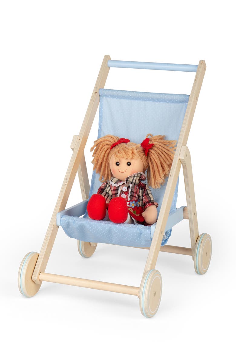 Tidlo Doll's Stroller, Alternate, color, Blue