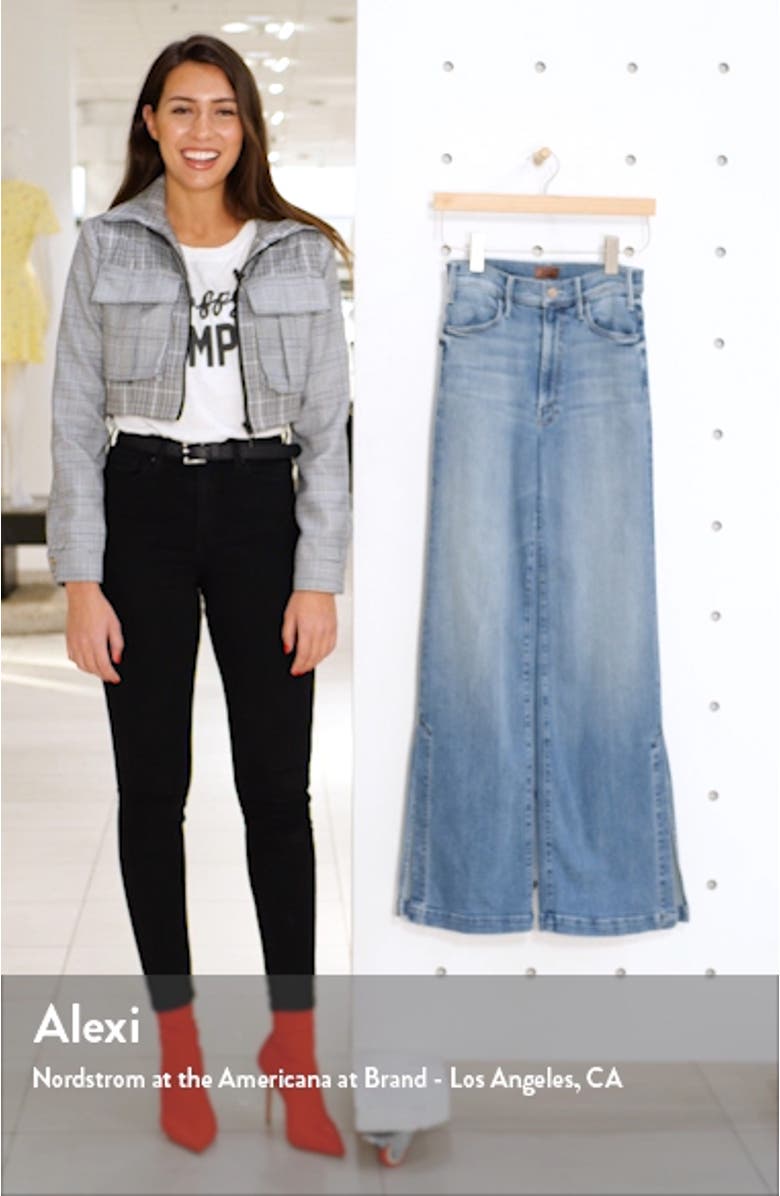 The Hustler Sidewinder High Waist Slit Hem Bootcut Jeans, sales video thumbnail