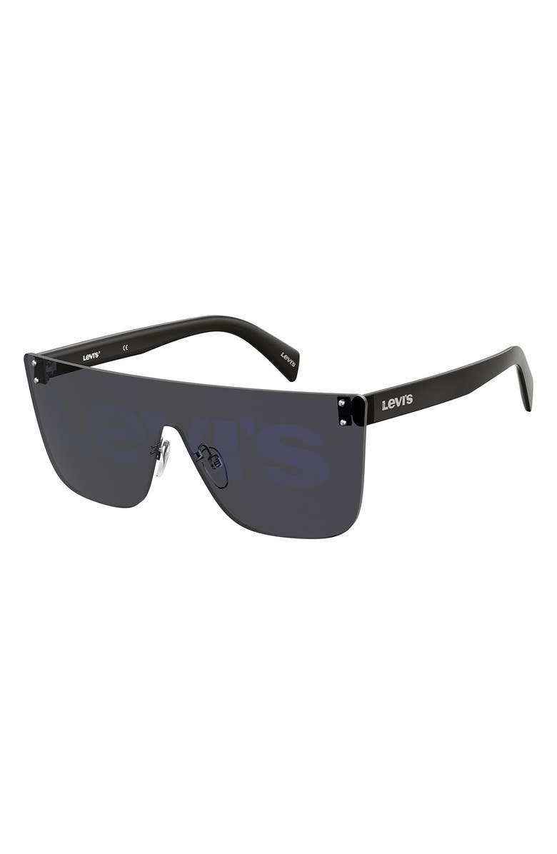 Levi's<sup>®</sup> 99mm Shield Sunglasses, Alternate, color, Grey