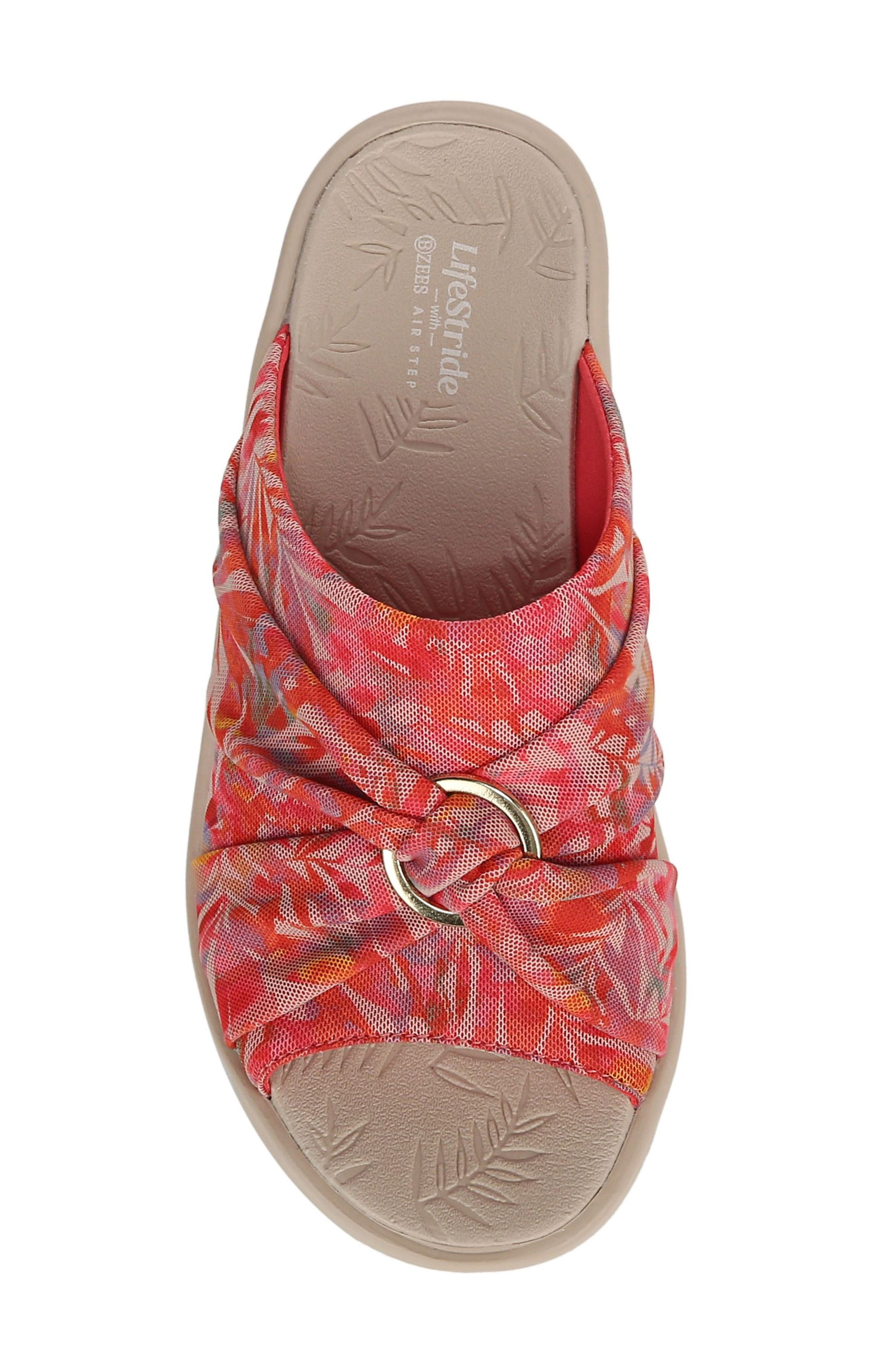 Serenade Slide Sandal, Alternate, color, CORAL