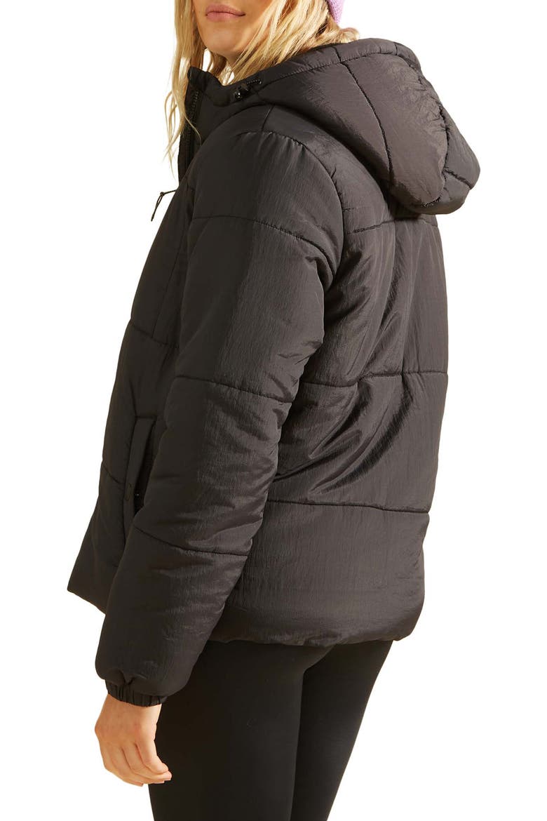 Transport Waterproof Puffer Jacket, Alternate, color, BLACK